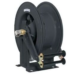 <b>Automatisch 20m 3/4 Zoll - 15m 1 Zoll</b><br>Schlauchaufroller mit Federrückzug - Stahl lackiert