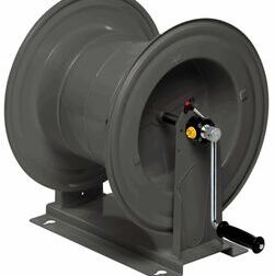 <b>Manuell 45m 3/4 Zoll - 30m 1 Zoll</b><br>Schlauchaufroller mit Handkurbel- Stahl lackiert