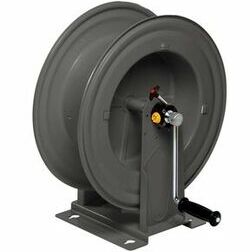 <b>Manuell 20m 3/4 Zoll - 15m 1 Zoll</b><br>Schlauchaufroller mit Handkurbel- Stahl lackiert